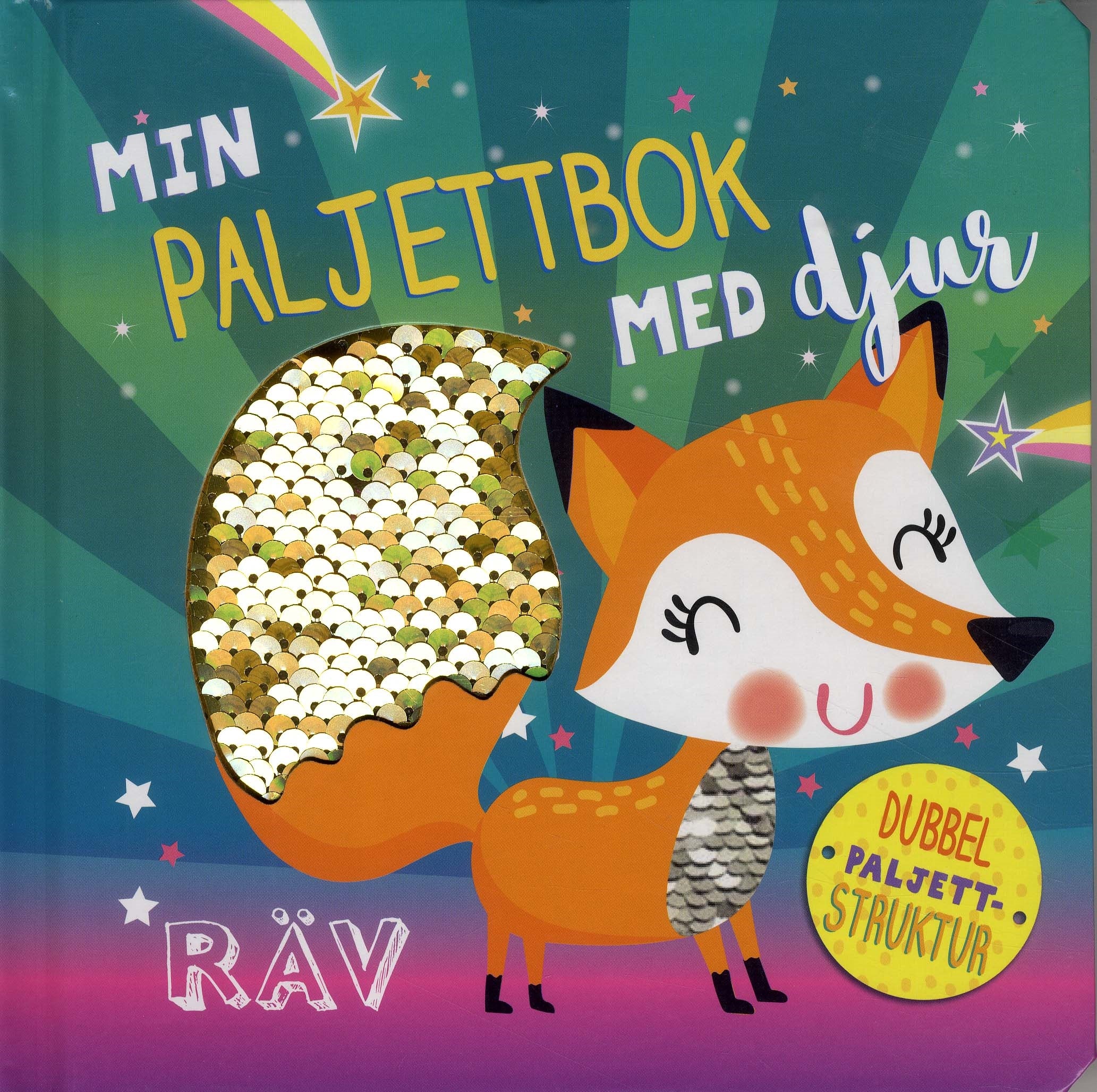 Omslaget till boken Min Paljettbok med Djur
