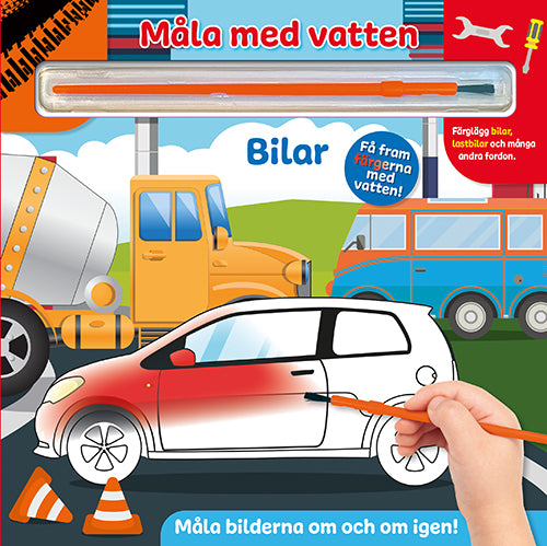 Måla med vatten - Bilar