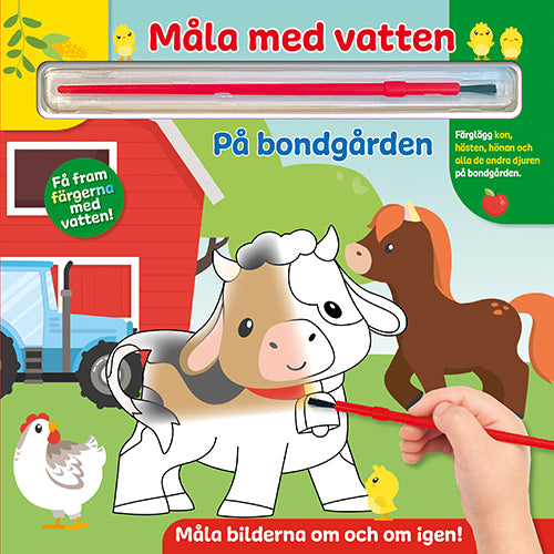 Omslaget till boken Måla med vatten - På bondgården
