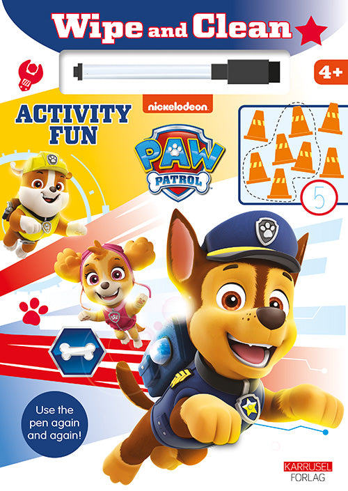 Omslaget till boken Paw Patrol - Wipe & Clean - Activity Fun
