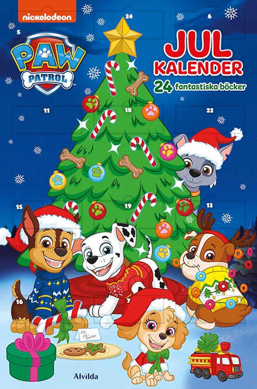 Omslaget till boken Paw Patrol - Julkalender