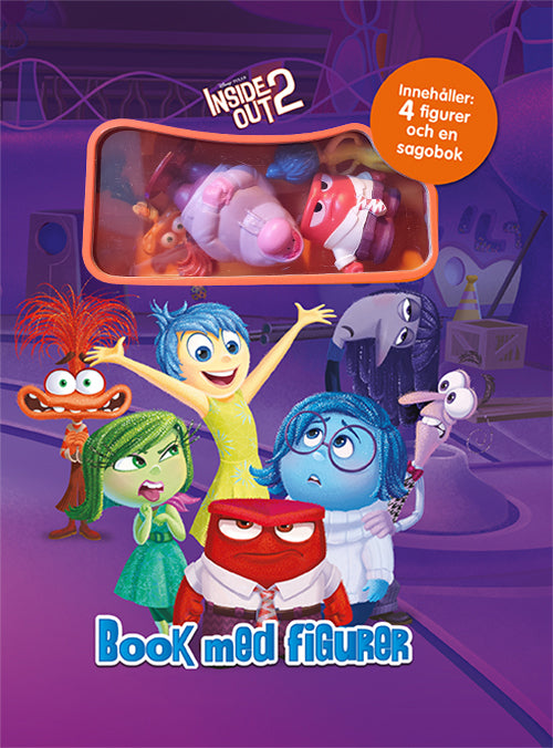 Omslaget till boken Disney Inside Out 2 - Bok med figurer