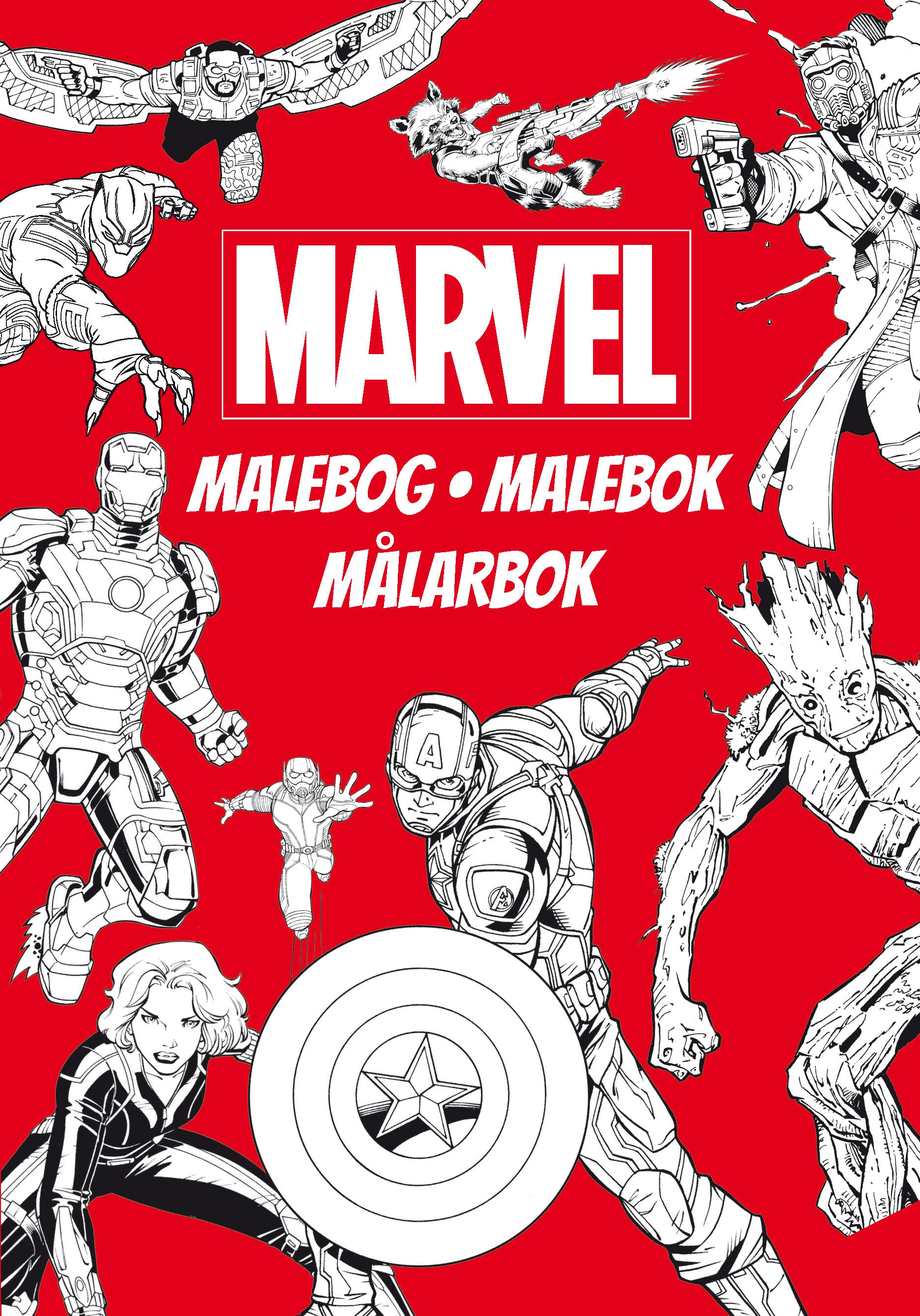 Marvel - Målarbok Deluxe